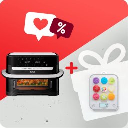 Friteuza Pachet PROMO Friteuză cu aer cald Tefal Dual Easy Fry Flex EY9228E0 & Cantar de bucatarie Tefal Optiss BC50D4V0