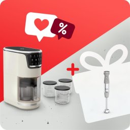 Aparat de înghețată TEFAL IG602A Dolci (600 wați, alb)