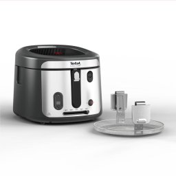 Friteuza Friteuză Tefal Filtra Vision+ FF2588E0, 1900W, capacitate ulei 2.1L, capacitate alimente 1.2 KG, înveliș antiaderent, filtru metalic, fereastră pentru monitorizare, argintiu & negru
