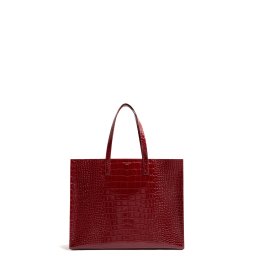 TED BAKER Geantă Wellma Croc Effect Extra Large Icon 281941 wine