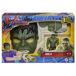 Set de joaca Hulk Gamma Blast Hasbro cu masca, figurina si lansator
