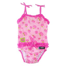 Costum de baie bebe roz XL Swimpy, confortabil pentru plaja si inot