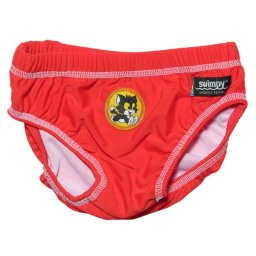 Slip de inot pentru copii Swimpy Bamse rosu, marimea XL