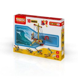 Set de constructie inginerie Engino cu 10 modele si 89 piese