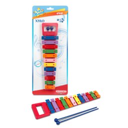 Xilofon Bontempi cu 12 note colorate pentru copii, 3 ani+
