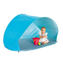 Cort de plaja oval pentru copii Swimpy, protectie UV 30+, albastru