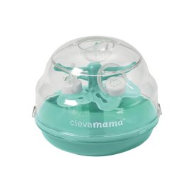 Sterilizator pentru suzete Clevamama turcoaz, 6 suzete, microunde