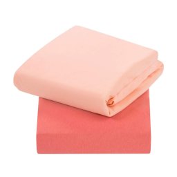 Set 2 cearceafuri cu elastic 140x70 cm din bumbac Clevamama