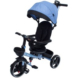 Tricicleta pliabila pentru copii Impera albastru cu scaun rotativ