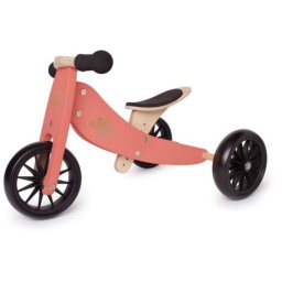 Tricicleta fara pedale 2 in 1 Tiny Tot Coral, 12 luni+, Kinderfeets