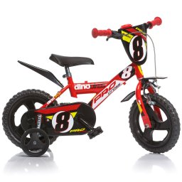 Bicicleta pentru copii Dino Bikes Pro Cross 12 inch, rosie, 2-4 ani