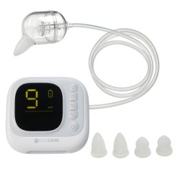 Aspirator nazal electric KidsCare pentru bebelusi, 9 trepte, 4 varfuri
