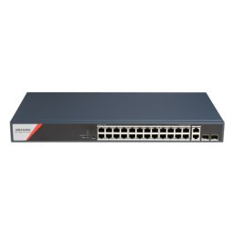 Switch PoE Gigabit Hikvision managed, 24 porturi RJ45, 2 SFP
