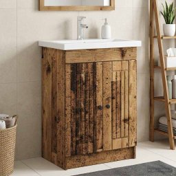 Dulap de baie sub chiuveta Lemn vechi 56 x 37,5 x 81 cm GartenMobel Dekor