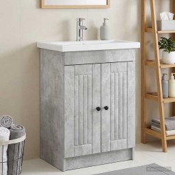 Dulap de baie sub chiuveta Gri Beton 78,5 x 37,5 x 81 cm GartenMobel Dekor