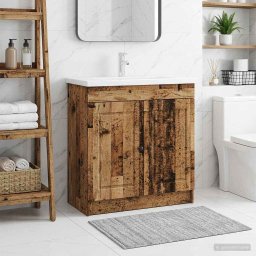 Dulap de baie sub chiuveta Lemn vechi 56 x 37,5 x 81 cm GartenMobel Dekor