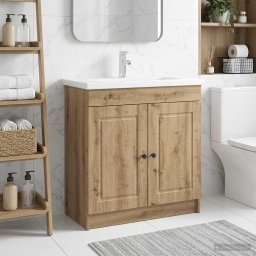 Dulap de baie sub chiuveta Stejar Artizanal 78,5 x 37,5 x 81 cm GartenMobel Dekor