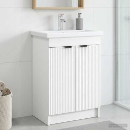 Dulap de baie sub chiuveta Alb 78,5 x 37,5 x 81 cm GartenMobel Dekor