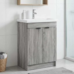 Dulap de baie sub chiuveta Sonoma gri 78,5 x 37,5 x 81 cm GartenMobel Dekor