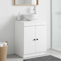 Dulap de Baie Alb 54 x 41 x 70 cm Lemn prelucrat GartenMobel Dekor