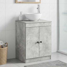 Dulap de Baie Gri Beton 54 x 41 x 70 cm Lemn prelucrat GartenMobel Dekor