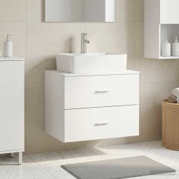 Dulap de baie montat pe perete Alb 62,5 x 44,5 x 50 cm GartenMobel Dekor