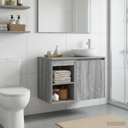 Dulap de Baie Intre Sonoma gri 30 x 35 x 50 cm Lemn prelucrat GartenMobel Dekor