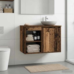 Dulap de Baie Intre Lemn vechi 30 x 35 x 50 cm Lemn prelucrat GartenMobel Dekor