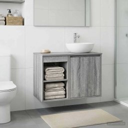 Dulap de Baie Intre Sonoma gri 30 x 41 x 50 cm Lemn prelucrat GartenMobel Dekor