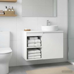 Dulap de Baie Intre Alb 30 x 44,5 x 50 cm Lemn prelucrat GartenMobel Dekor