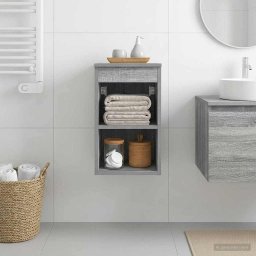 Dulap de Baie Intre Sonoma gri 30 x 44,5 x 50 cm Lemn prelucrat GartenMobel Dekor