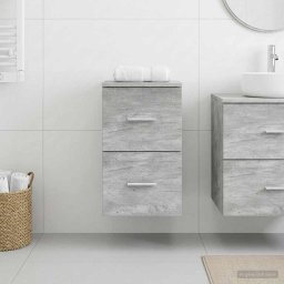 Dulap de Baie Intre Gri Beton 30 x 41 x 50 cm Lemn prelucrat GartenMobel Dekor