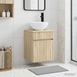 Chiuveta de baie suspendata Stejar Sonoma 39 x 35 x 63 cm GartenMobel Dekor