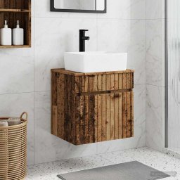 Chiuveta de baie suspendata Lemn vechi 49 x 41 x 63 cm GartenMobel Dekor