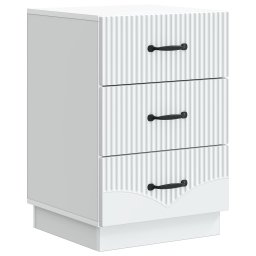 Dulap de noapte cu sertar Alb 43 x 41 x 63,5 cm Lemn prelucrat GartenMobel Dekor