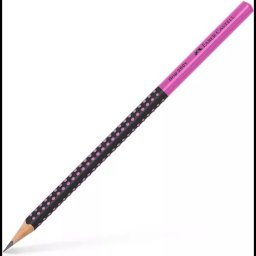Faber-Castell: Creion grafit Grip, HB - negru-mov