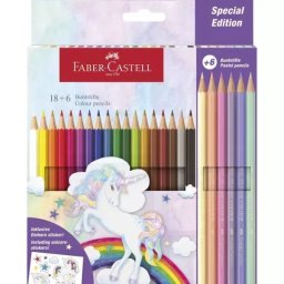 Faber-Castell: creioane colorate - 18 + 6 buc