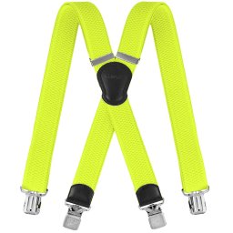 Bretele galbene pentru pantaloni 4x clip
