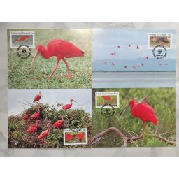 Trinidad and Tobago 1990 - ibis rosu, serie CarteMaxima