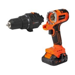Masina de insurubat multifunctionala MT20 brushless 20V 2 acumulatori 2Ah 3 capete mandrina 13 mm impact 200 Nm mini ferastrau 100 mm EvoTools 682373