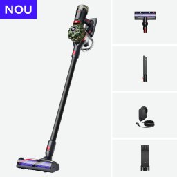 Aspirator vertical fără fir Dyson V8 Cyclone™ 2026, Verde Army/Negru