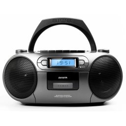 AIWA portabil retro boombox CD/kazetta/Bluetooth gri RC-250GY