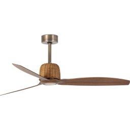Ventilator de tavan FARO 33436 WEAVER M, Ø 128 cm, alamă/negru, cu telecomandă inclusă