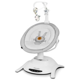 Balansoar, lionelo, bella, multifunctional, electric, scaun reglabil, ecran tactil si telecomanda, 6 miscari unice, 5 viteze, cu melodii, gri