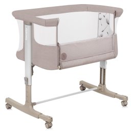 Patut co-sleeper, lionelo, aurora, 3 in 1, cu leganare si setare unghiulara, cu saltea, 0 luni+, certificari en 1130:2019+ac:2020, en 16890:2, bej