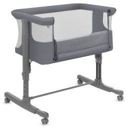 Patut co-sleeper, lionelo, aurora, 3 in 1, cu leganare si setare unghiulara, saltea cu densitate t25 si geanta transport, reglabil in 5 pozitii pe inaltime, pana la 9 kg, 0 luni+, 85x60x66 cm, en 1130:2019+ac:2020, en 16890:2, granit