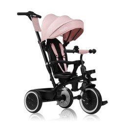 Tricicleta copii, lionelo, berry, 2 in 1, multifunctionala, suport picioare, control al directiei, scaun reversibil, rotire 360 grade, functie de roata libera, utilizare pana la 5 ani, constructie din otel, conform cu standardul en71, roz