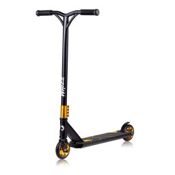 Trotineta, lionelo, whizz, pentru acrobatii, rulmenti abec-9, 20 - 100 kg, conform cu standardul european de securitate en14619, galben/negru