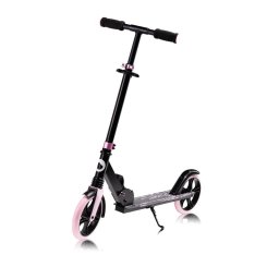 Trotineta, lionelo, luca, pentru copii sau adulti, ultrapliabila, pana la 100 kg, conform cu standardul european de securitate en14619, roz