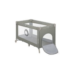 Patut pliant, lionelo, stefi, cu un nivel, cu intrare laterala cu fermoar, 2 roti, 120x60 cm, conform cu standardul european de securitate en 716, bej